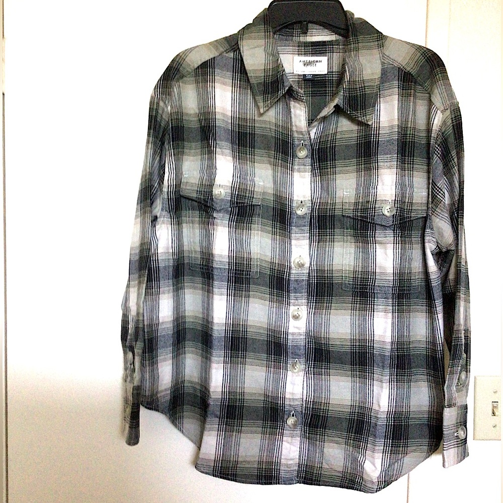 American Eagle Plaid Flannel Shirt
